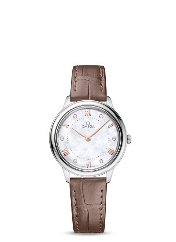 Omega De Ville Quartz 30 Stainless Steel / MOP - Diamond